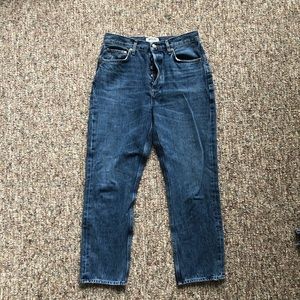 AGOLDE Riley High Rise Straight Crop